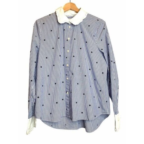 Kate Spade Broome Street Button Front Shirt small New - Picture 1 of 11